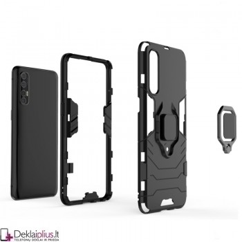 Sustiprintas dėklas 4in1 - juodas (Oppo Reno3 Pro) Sustiprintas dėklas 4in1 - juodas (Oppo Reno3 Pro)